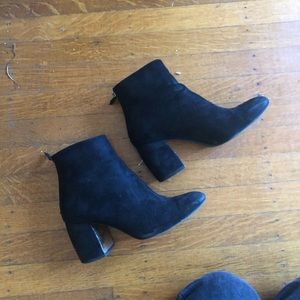 Black ankle boots